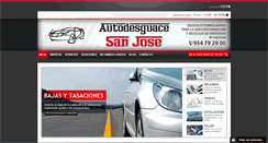 Desktop Screenshot of desguacesanjose.com